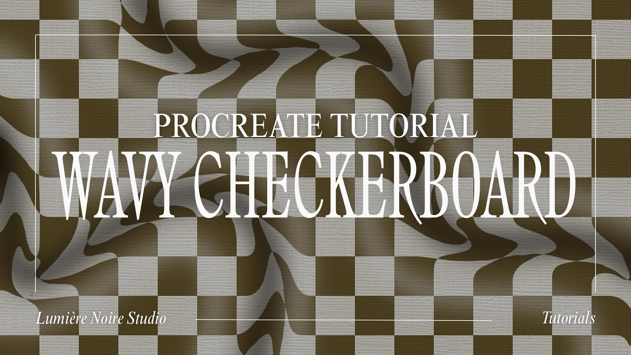 How to Create a Wavy Checkerboard Pattern in Procreate | Easy Tutorial ...