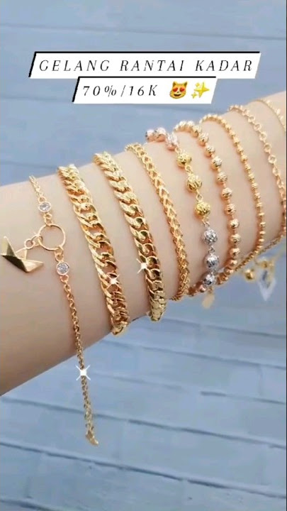 MODEL GELANG EMAS PALING LARIS 2023 ! #jewellery #gelangemas #shorts #viral