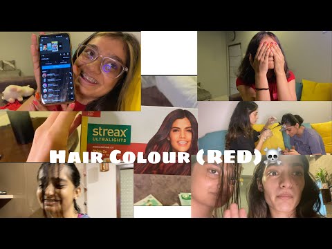 Colouring my sisters hair into RED☠️ | Gone wrong | (Part 1)