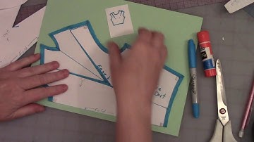 1100 4 Bodice Front Shoulder Dart Continued. Adding Seam allowance, Neatness and Cutting, finishing