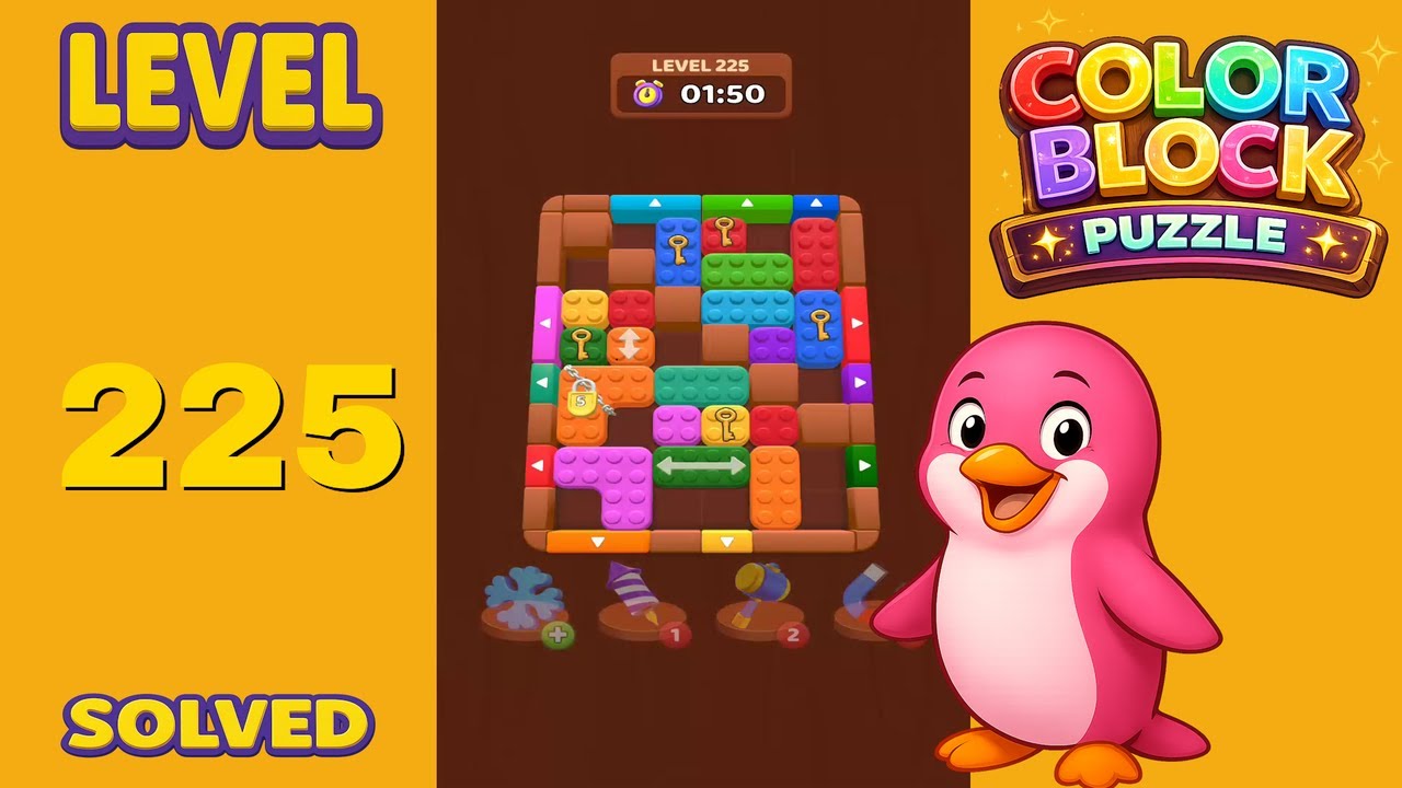 Color Block Puzzle – Level 225 | Walkthrough - YouTube