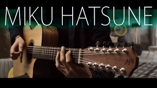 Miku Hatsune Dance (Ievan Polkka) on a 12-string guitar