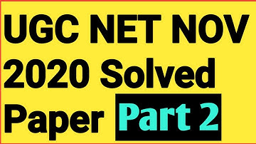 UGC NTA NET (JUNE) NOV 2020 PAPER WITH SOLUTION / UGC NET PAPER SOLVED PAPER || VISUAL ART (Part 2)