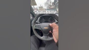 2019- CHEVY CRUZE- ALL KEYS LOST- NEW KEY MADE BY VIN NUMBER