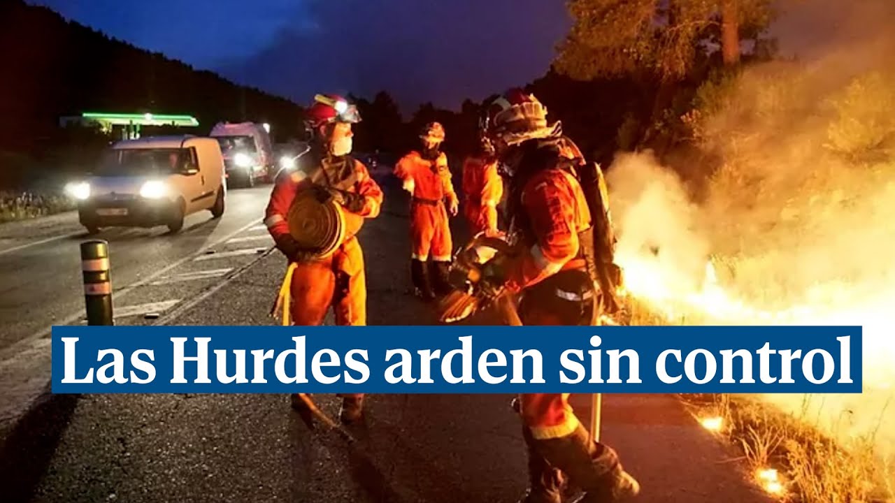 El incendio de Las Hurdes sigue fuera de control - YouTube