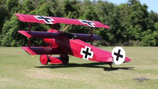 Fokker Dr-1 Triplane - Flight & Early Engine Discussion - WWI Event at FOF