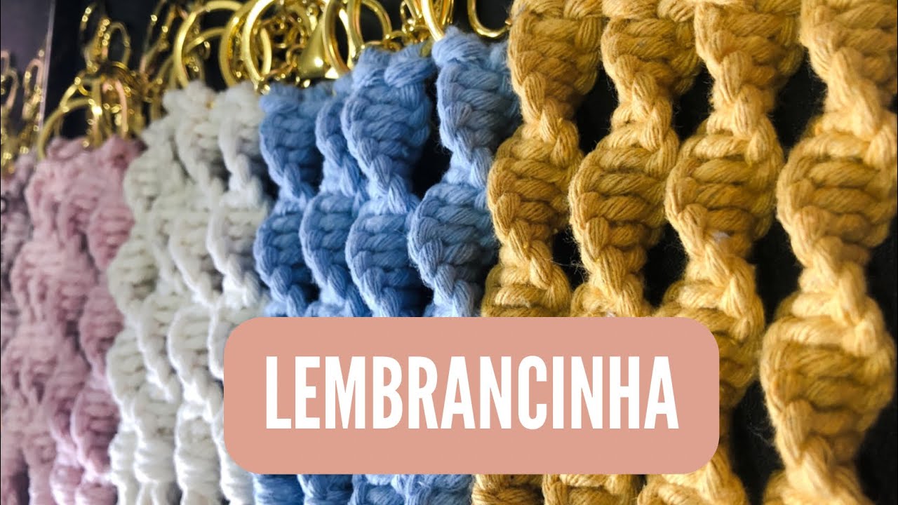 Lembrancinha Outubro Rosa em Macramê| Fácil de fazer com Alto Custo Benefício| Tutorial Macramê!