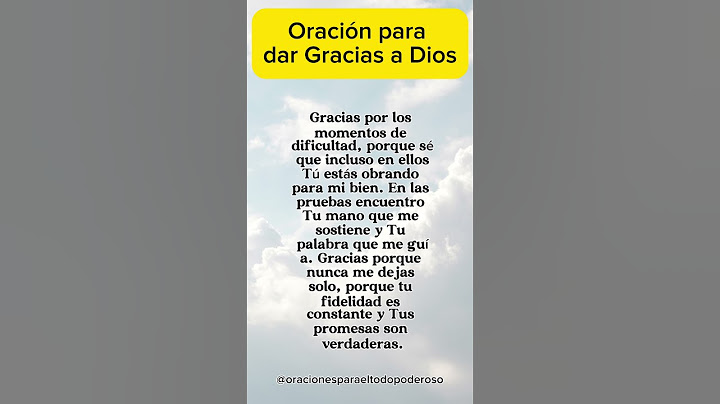 Oración para dar gracias a Dios!