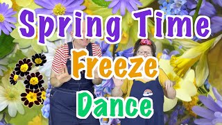 Springtime Freeze Dance Clip | Dance Song for Kids | Flowers, Birds, Puddles 🌸💃🏼🕺🏾☀️🦜