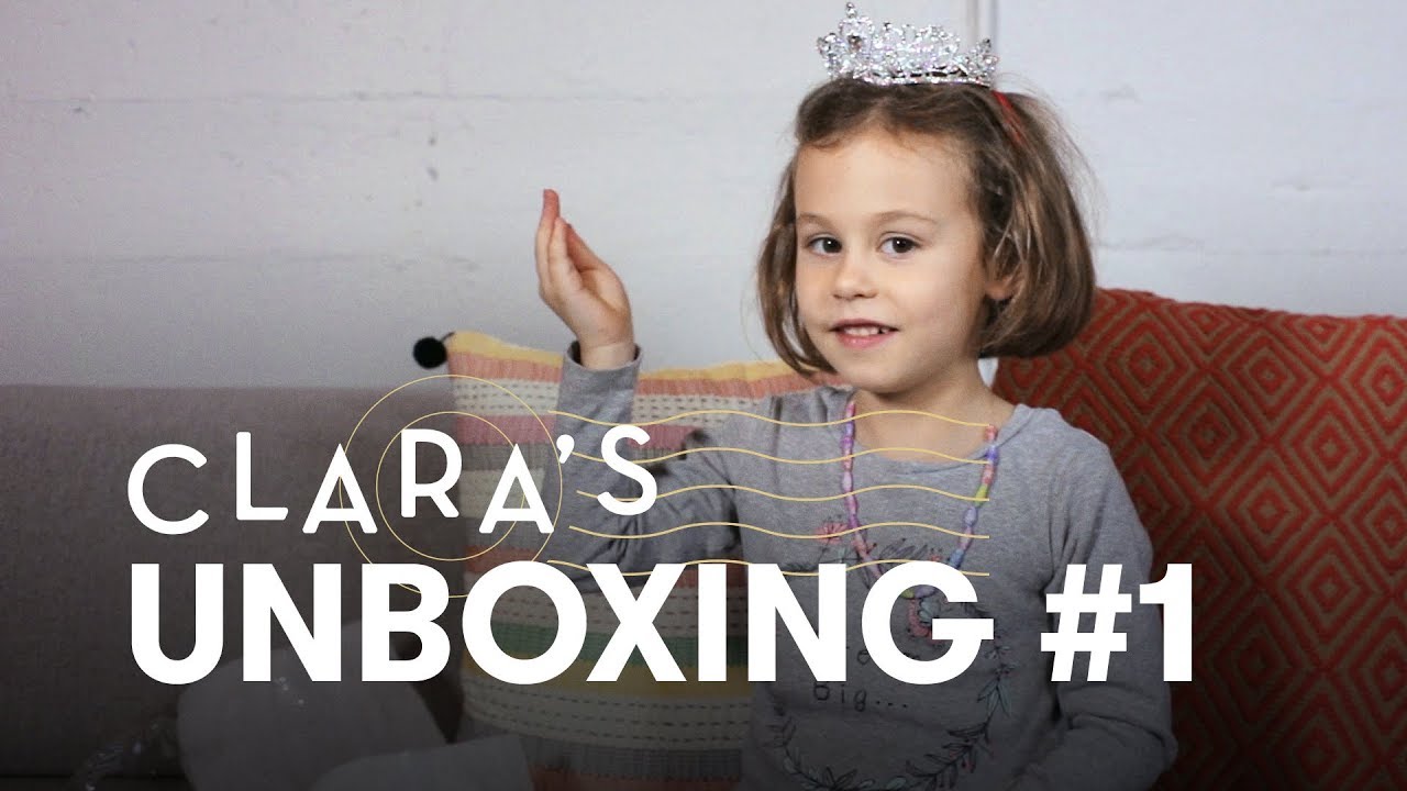 Clara Unboxes Art Supplies and a Princess Crown Unboxing HiHo Kids