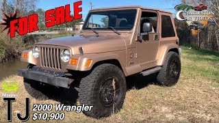 20 Year Old Jeep Wrangler Sahara  that's selling for over $10,000!!! ( TJ  Wrangler REVIEW ) - YouTube