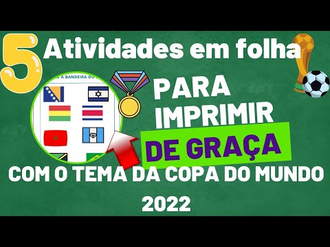 6 ATIVIDADES PARA A COPA DO MUNDO 2022 - Atividades para a Educação  Infantil - Cantinho do Saber