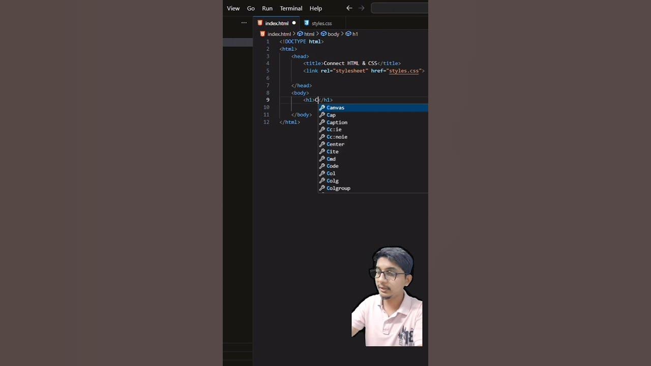 How to connect html and css htmlcss youtube