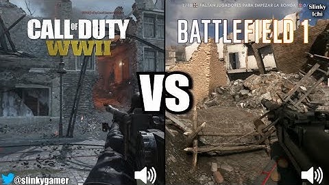 Call of Duty WWII vs Battlefield 1 - Graphics and sound comparison gameplay
