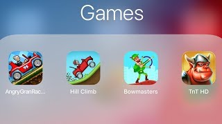 Angry Granny Racing,Hill Climb Racing,Bowmasters,Towers n Trolls screenshot 1