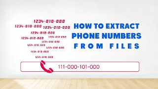 How to extract phone numbers from file? Phone Number Extractor Files Software Explained screenshot 5