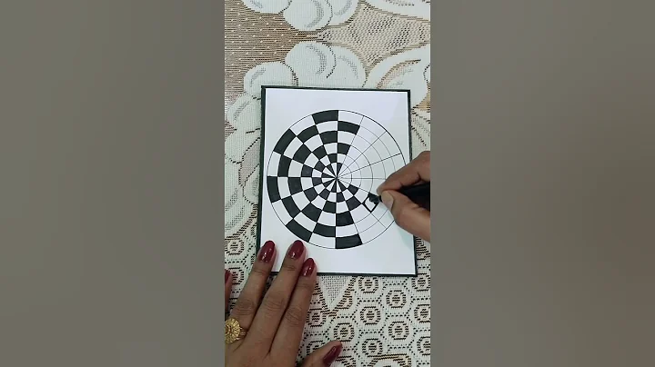 Zentangle Pattern easy #zentangle #doodle #art #optical #illusion #pattern #short video #shorts