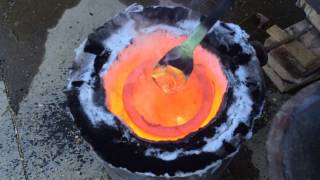 Build a metal melting foundry furnace in under 2 hours. No refractory!  FarmCraft101