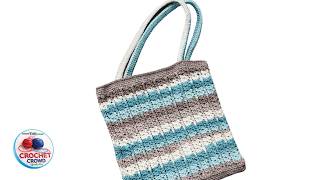 Crochet Easy V Bag | EASY | The Crochet Crowd