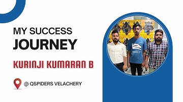 Congratulations, Mr. Kurinji kumaran B, for getting placed as a Java Developer Intern