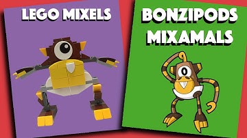 LEGO Mixels - Bonzipods (Mixamals) - Stop Motion Build | Bricks and Clay Play