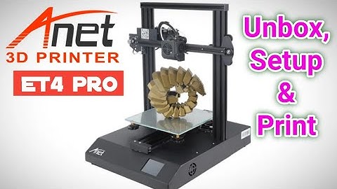 #Anetet4pro #Anet #Anet3dprinter             Anet ET4 pro 3d printer unboxing, setup and first print