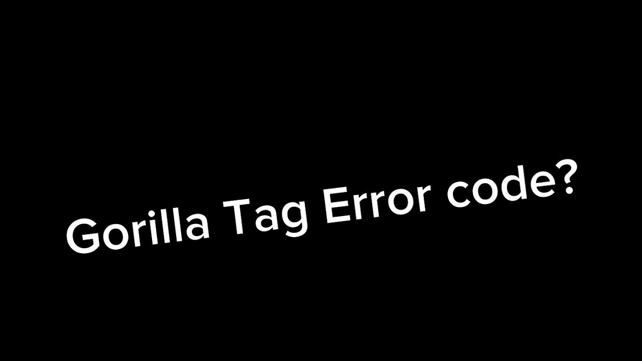 Weird error code on GTAG? 