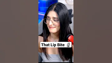 Payal gaming Lip Bite 🌝🗿💦 Adarsh uc pickup line made Payal Blush so much