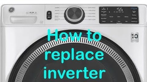 How to replace the inverter on a GE front load washer.