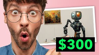 How To Make $300 PER DAY For FREE From AI Art (New Method)