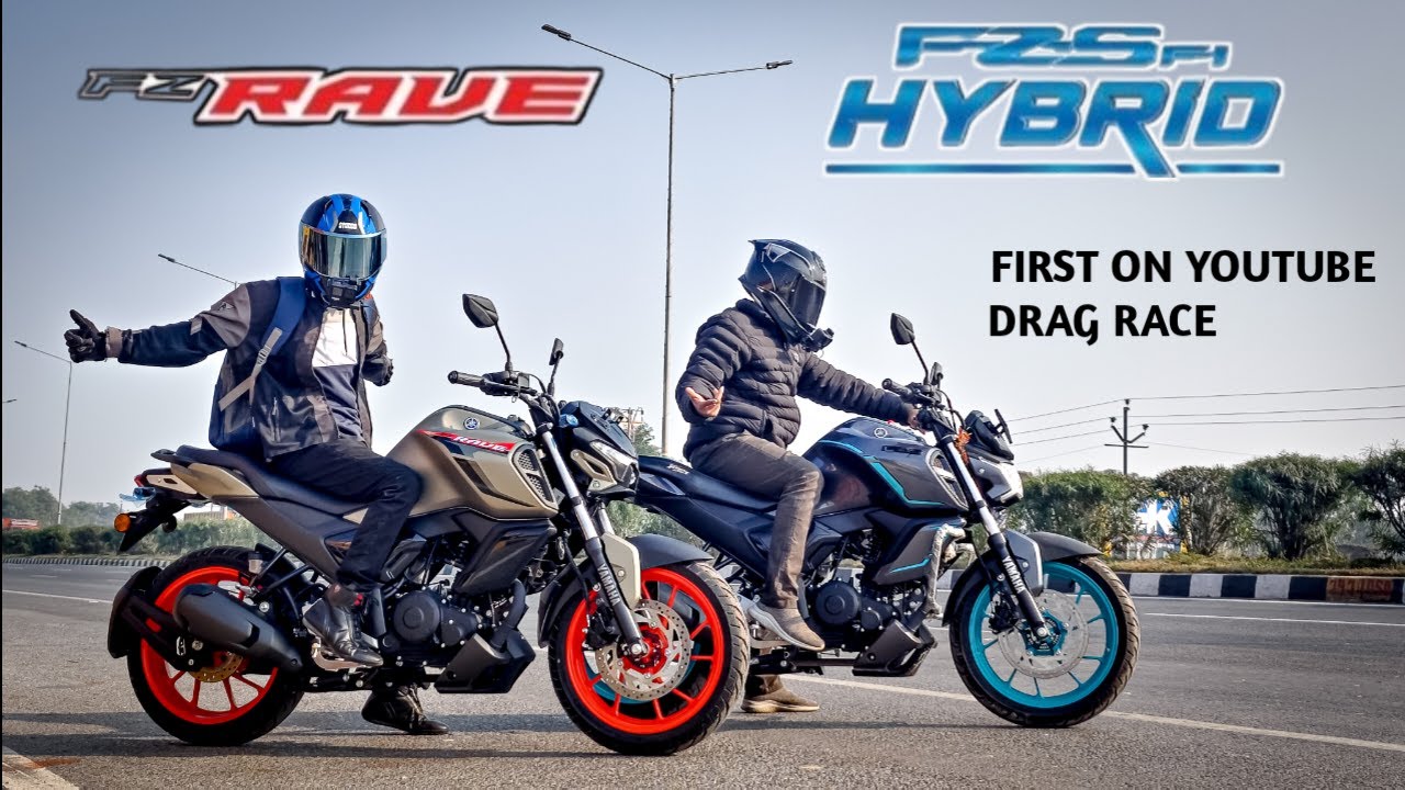Fgz Rave Yamaha FZ Rave Vs FZS V4 Hybrid | Drag Race | First On Youtube - YouTube