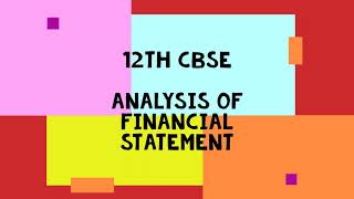 12th CBSE VOLUME 3 CHAPTER 1  FINANCIAL STATEMENT OF COMPANY       2021-22 YEAR  LECTURE 1 screenshot 3