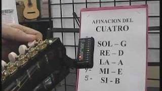 Afinacion del Cuatro Puertorriqueño- chromatic tuner chords