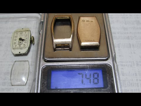Видео: Золотые часы из 583 пробы 195х года выпуска...