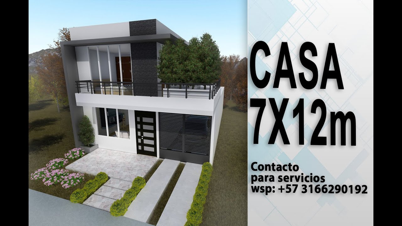 Casa De 7x12 metros - YouTube