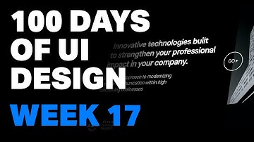 100 Day UI Challenge - Week 17 (Adobe CC)