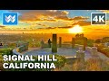 [4K] Hilltop Park in Signal Hill, California - LAST SUNSET OF 2021 - New Year&#39;s Eve Walking Tour 🎧