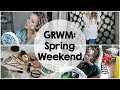 GRWM: Spring Weekend! Hair, Makeup &amp; Outfit!