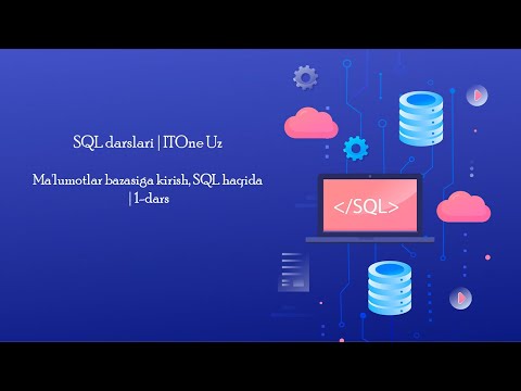 Video: SQL Serverda urug 'ma'lumotlari nima?