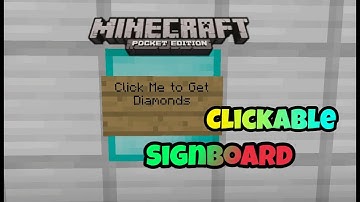 [MCPE] How to make a clickable sign board !! [ Christmas Special ]