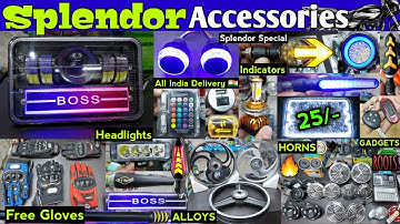 Splendor Accessories | All Models | Wholesale/Retail | Cheap Bike Accessories #Splendoraccessories