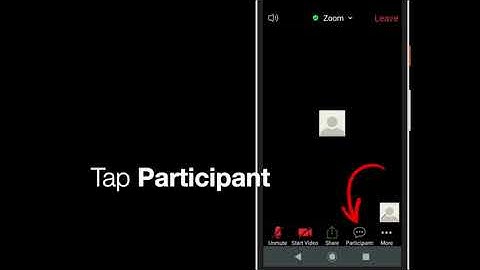 Zoom on android: Change your display name