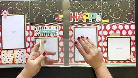 My Happy Place Interactive Layout featuring 6” x 12” flip flaps