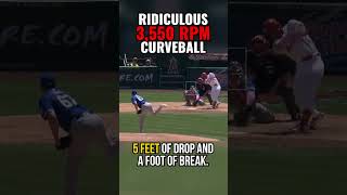 3550 RPM Curveball!!  HIGHEST Spin rate in YEARS.  #mlb