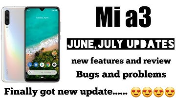 mi a3 june update | mi a3 june update date | mi a3 july update 2020 | finally mi a3 got new update.😍