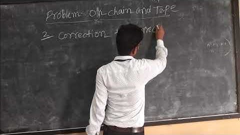 PROBLEMS ON CHAIN & TAPE CORRECTION BY RAJKUMAR MAHATO
