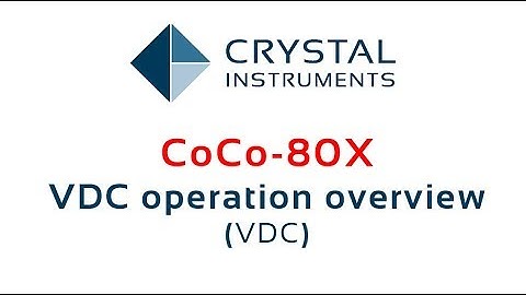 CoCo-80X - Overview of Vibration Data Collection (VDC) Mode