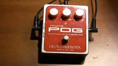 Electro-Harmonix - Micro POG - Demo by Dave Weiner - Polyphonic Octave Generator