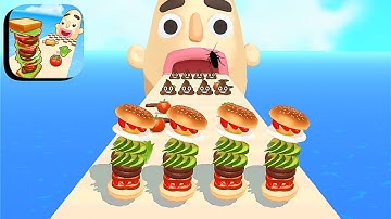 Sandwich Runner ​- All Levels Gameplay Android,ios (Levels 408-414)
