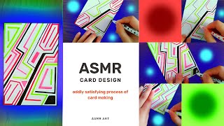 Satisfying ASMR: Soothing Marker Sounds for Relaxation | Mesmerizing Abstract Card Design